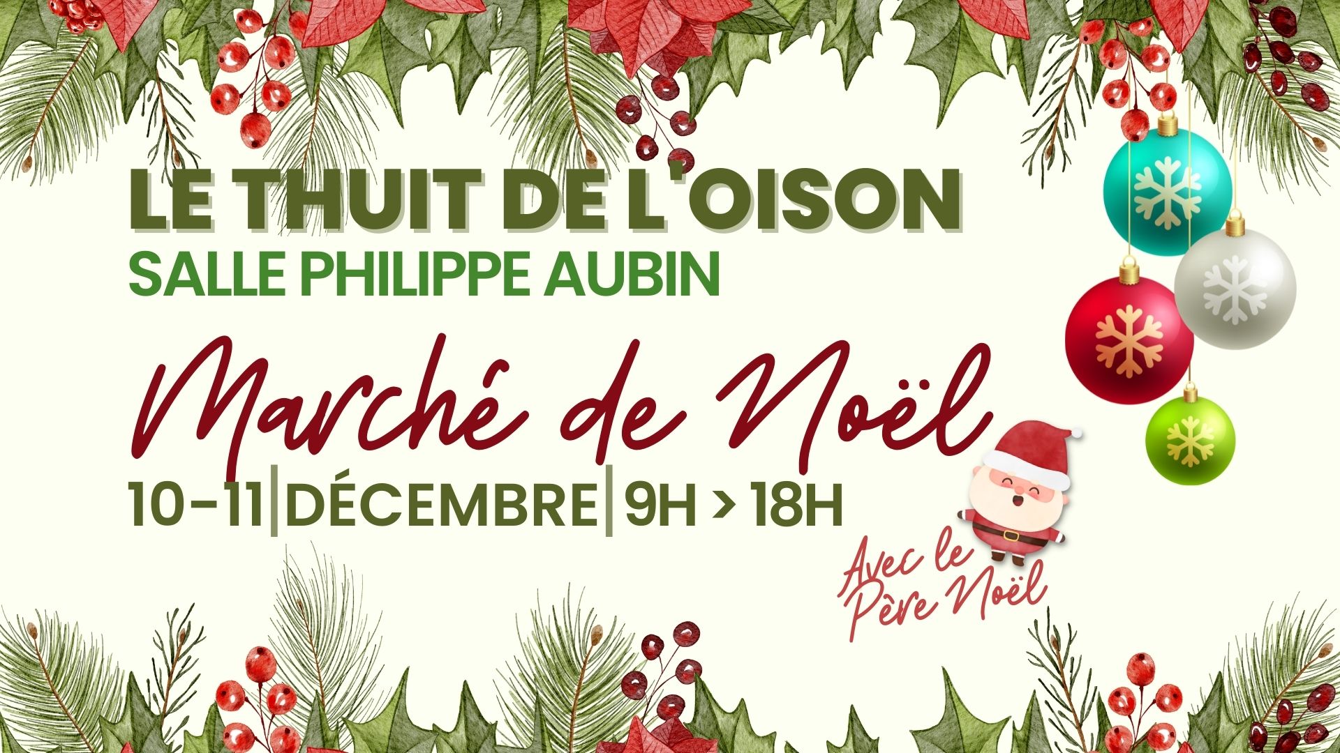 10 et 11 décembre Marché de Noël Le Thuit de l'Oison